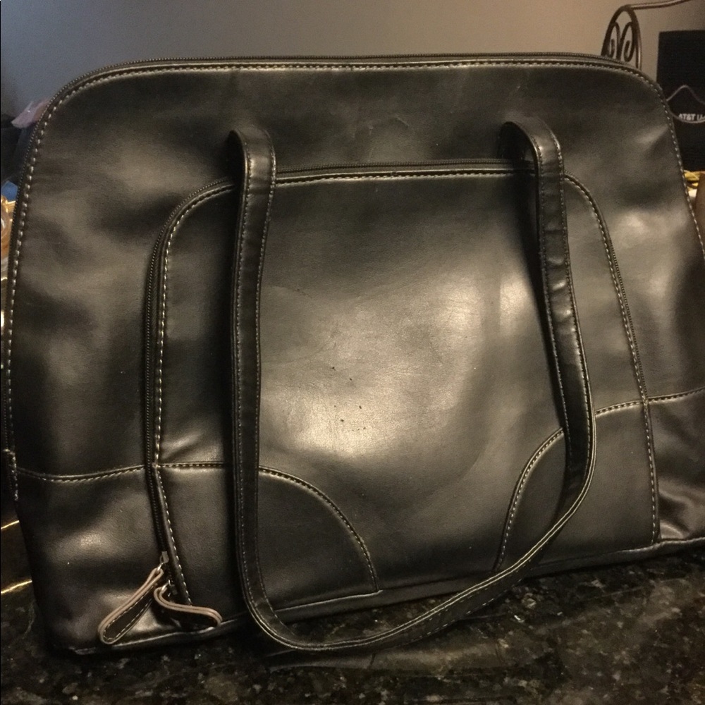 Black laptop bag